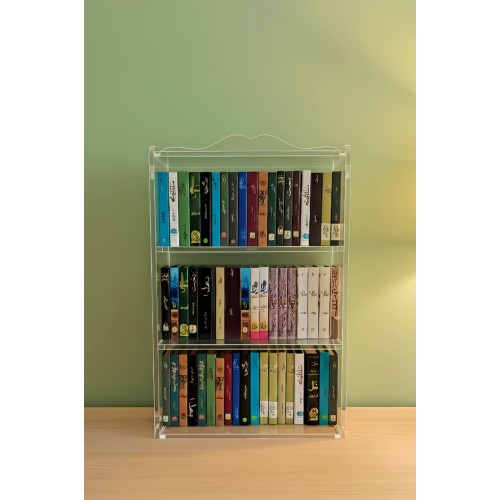 Acrylic Mini book Shelf with 10 Mini Books